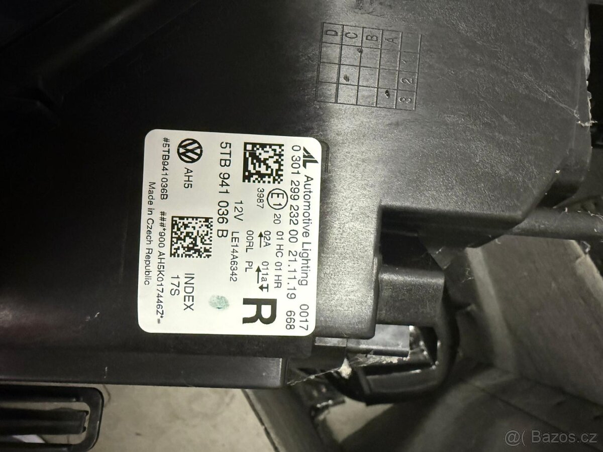 Přední Led Světlomety VW Touran RV 2016 5TB941035B/36B - 5