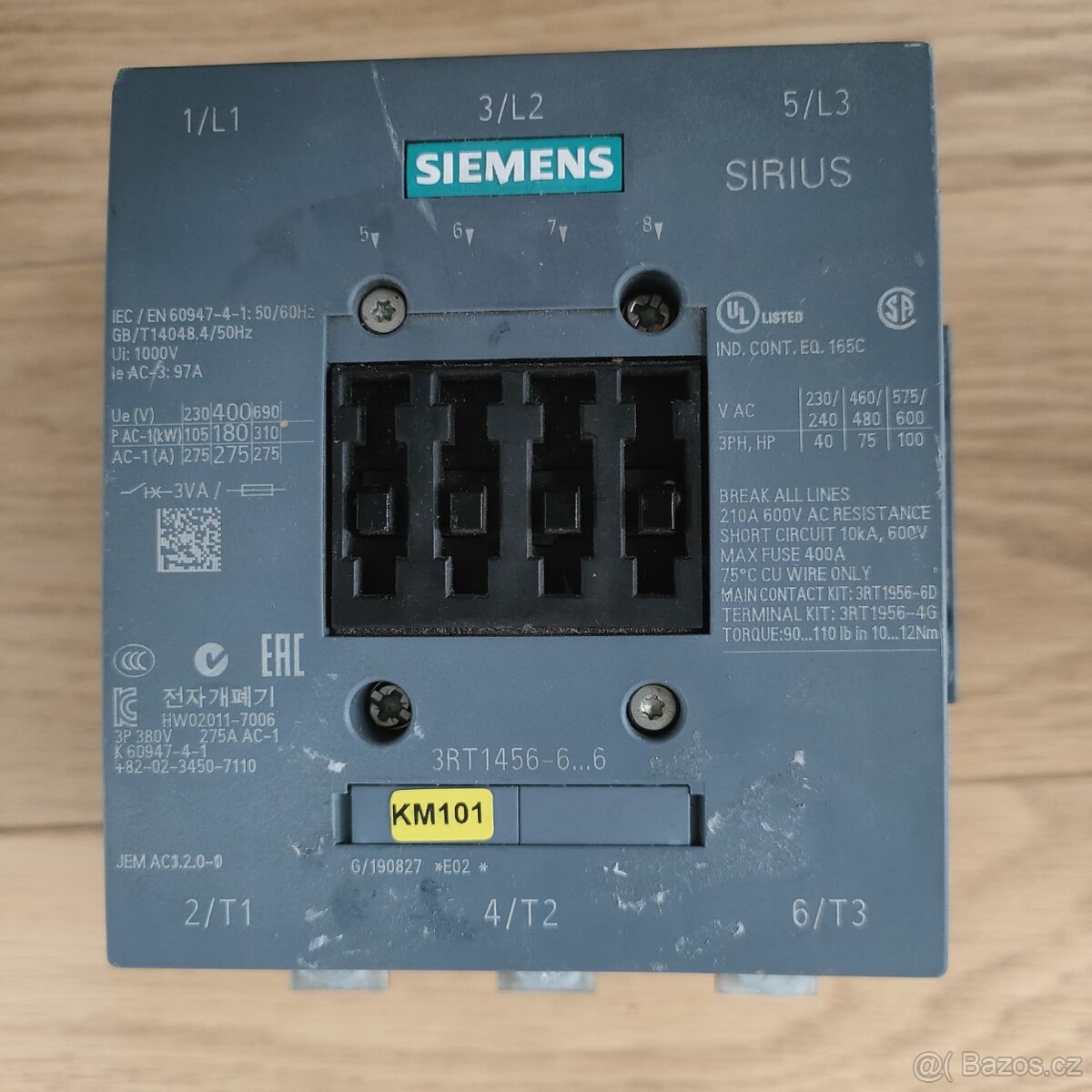 Siemens 3RT1456-6AP36 stykač 3 spínací kontakty 1 ks - 5