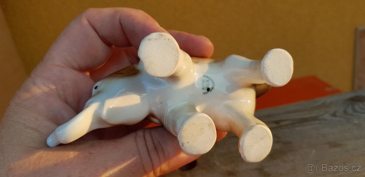 A28 Stará porcelánová soška slůněte slon DUX - 5