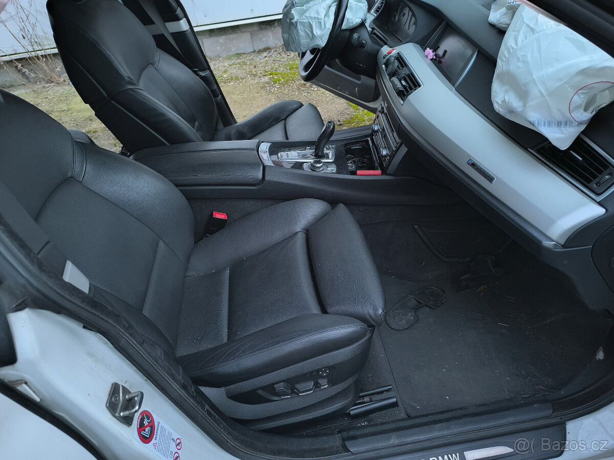Bmw f07 černé kožené přední sedadla s výhřevem - 5