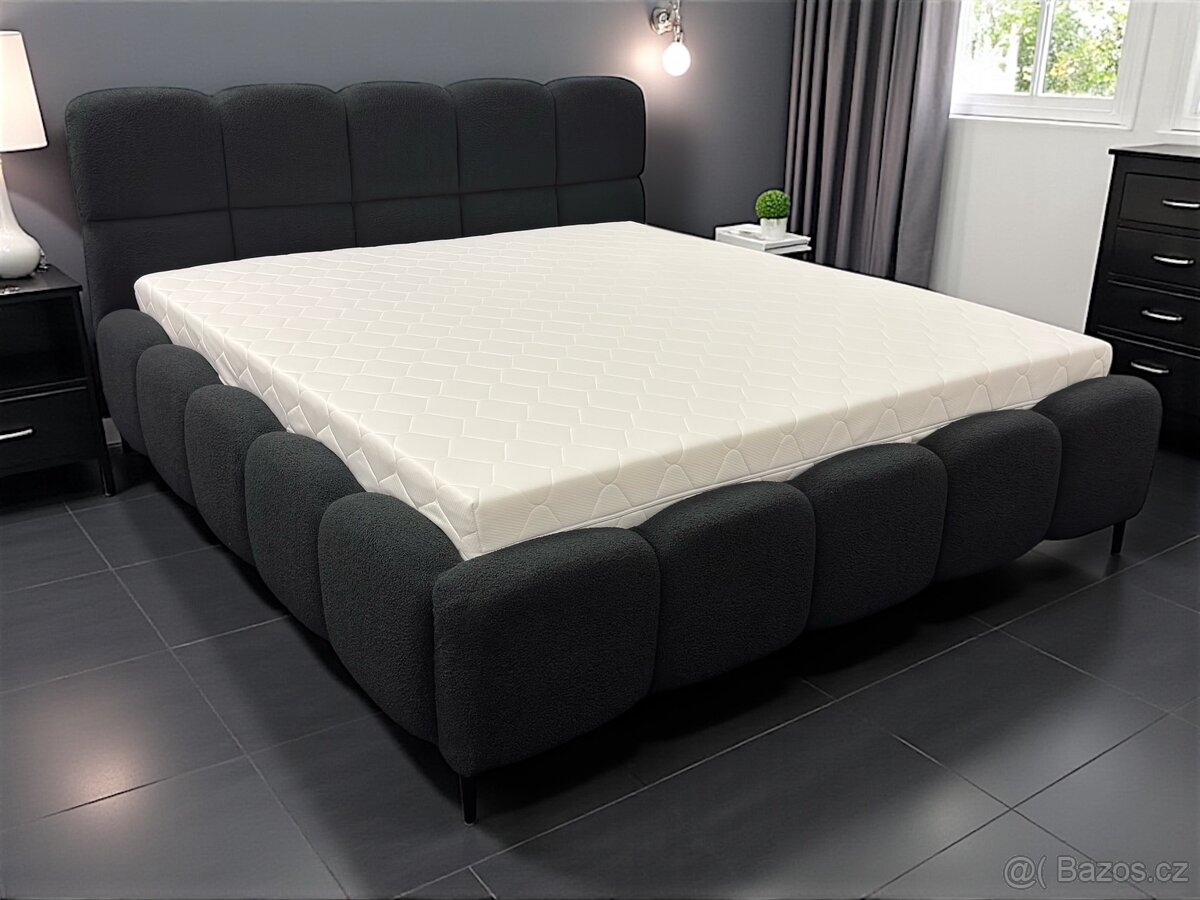 Manželská postel , uplne nový . Černá | 180x200 - 5