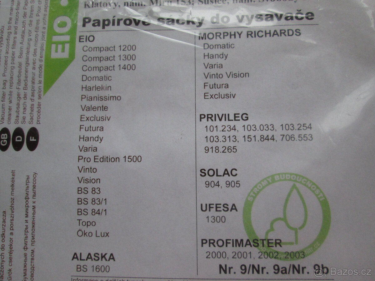 Sáčky do vysavače - 5