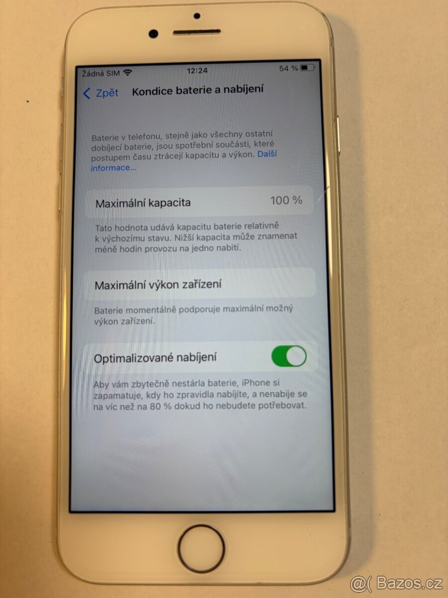 Apple iPhone 8 128gb kondice baterie 100% s kabelem Cena 19 - 5