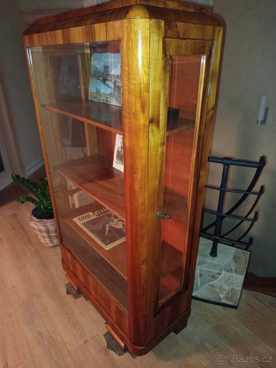 Starožitná vitrína Art Deco - 5