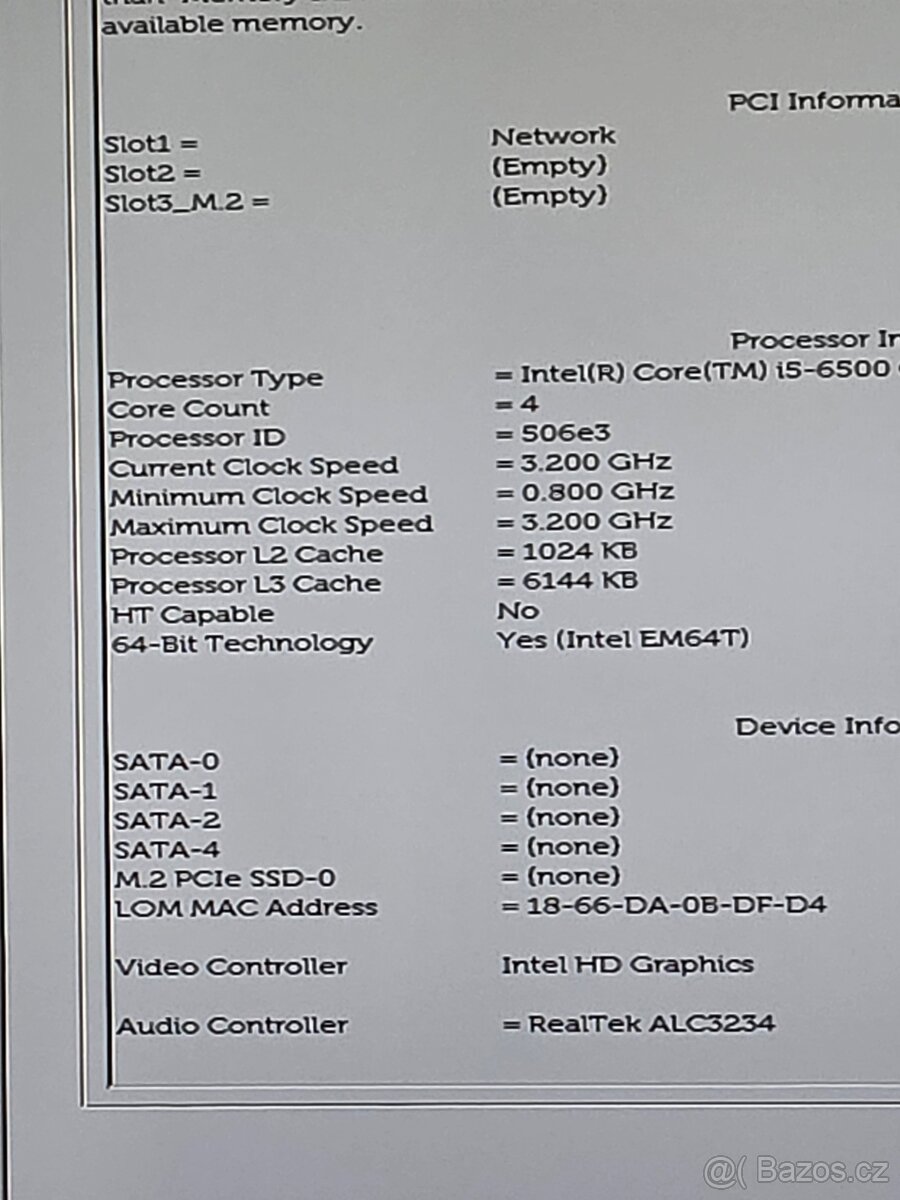 Dell OptiPlex 7040 SFF (Intel i5-6500, 16GB RAM) WiFi - 5