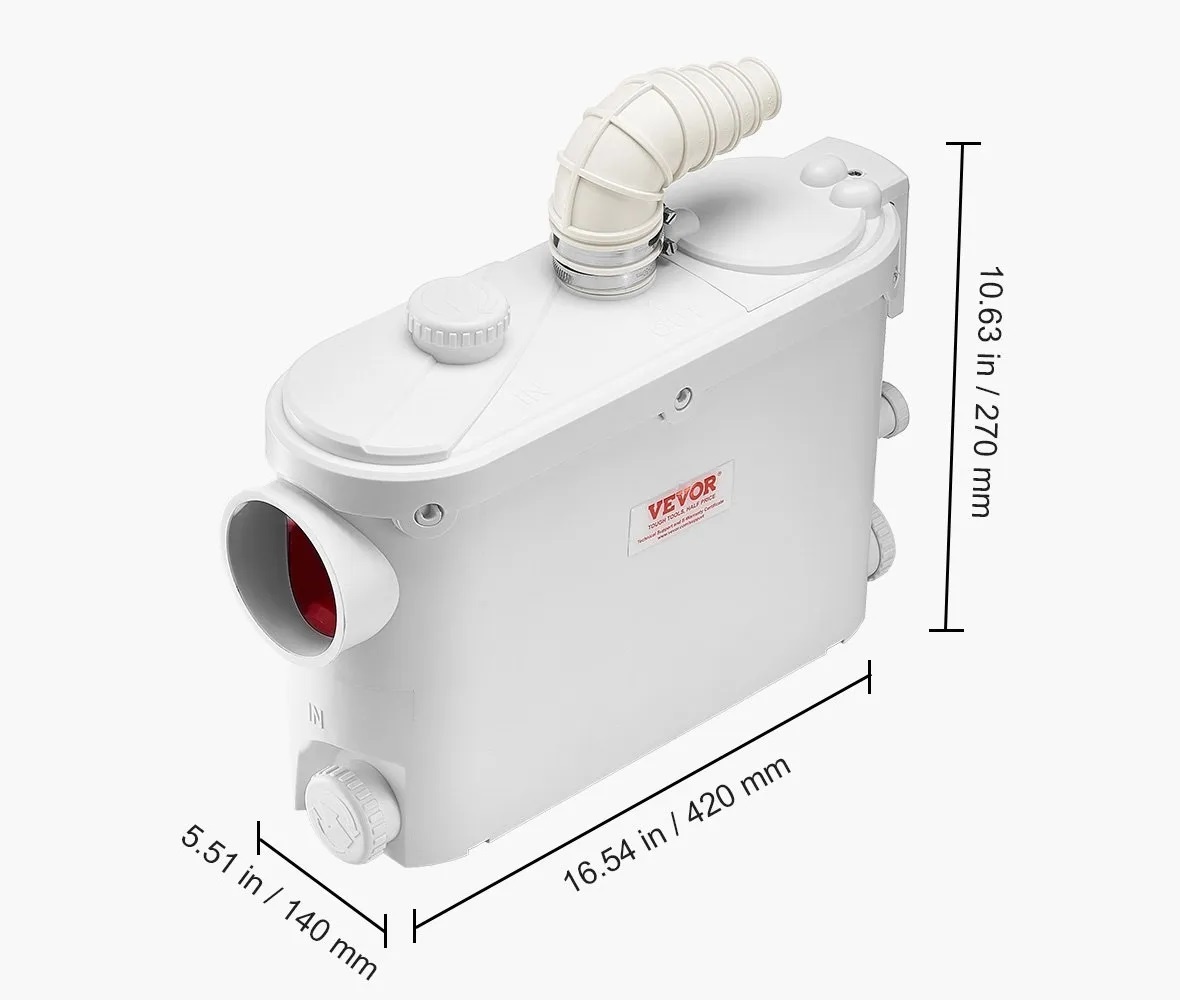 Přečerpávací stanice 500W, s drtičem - 5