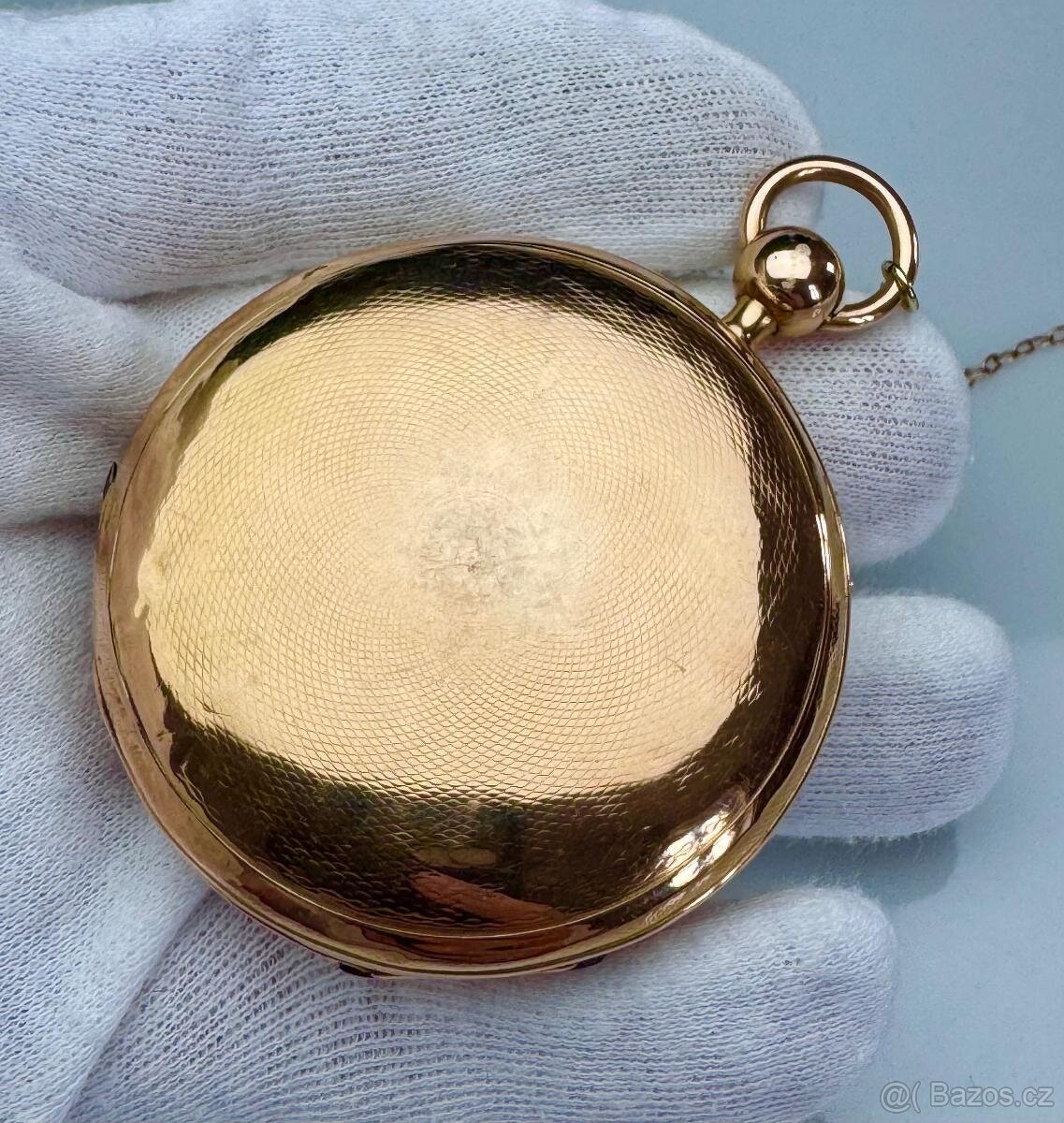 14K ZLATÉ PÁNSKÉ ŠPINDLOVKY SE ZLATÝM CIFERNÍKEM A S BITÍM - 5