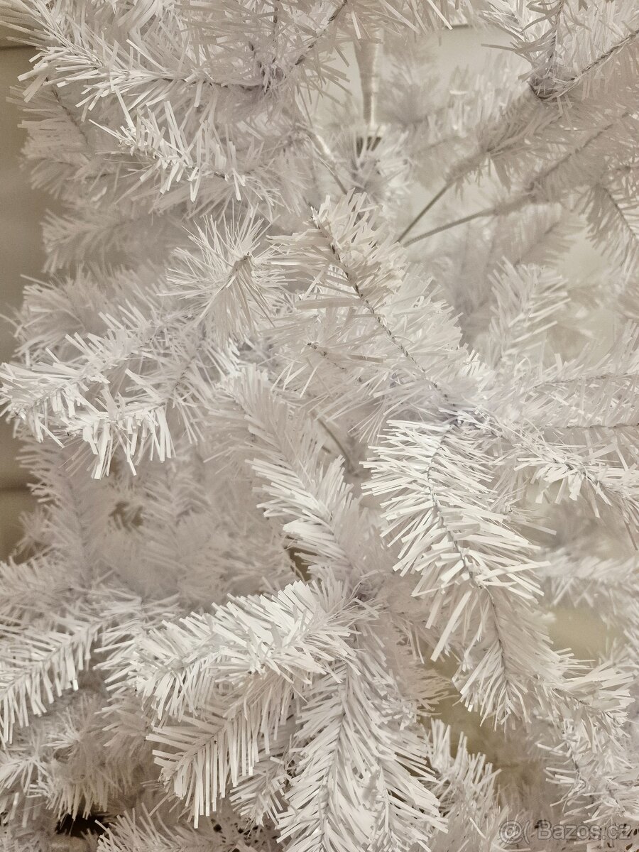 Nový bílý umělý vánoční stromek, 180 cm. - 5