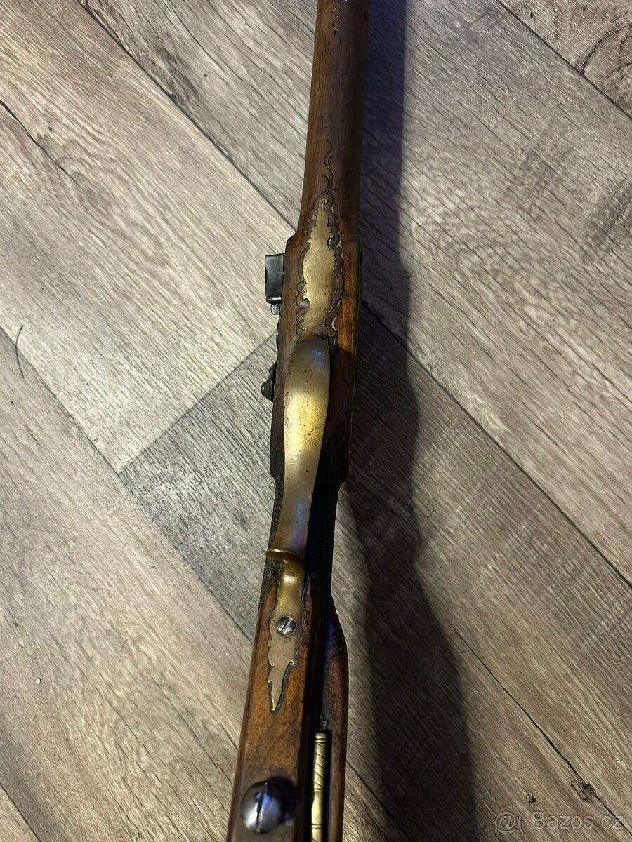 Historická perkusní lovecká kulovnice (cca 1830–1850) - 5