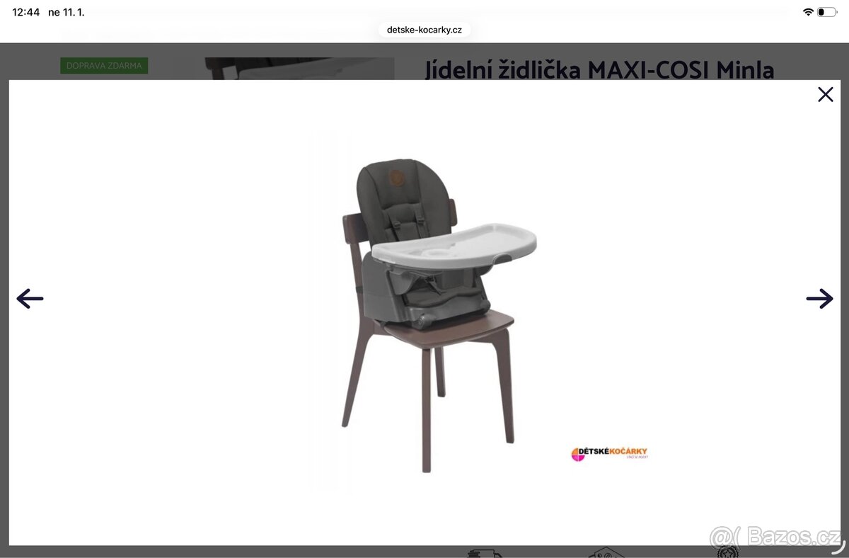 Jídelní židlička MAXI-COSI Minla Beyond Rostoucí - 5