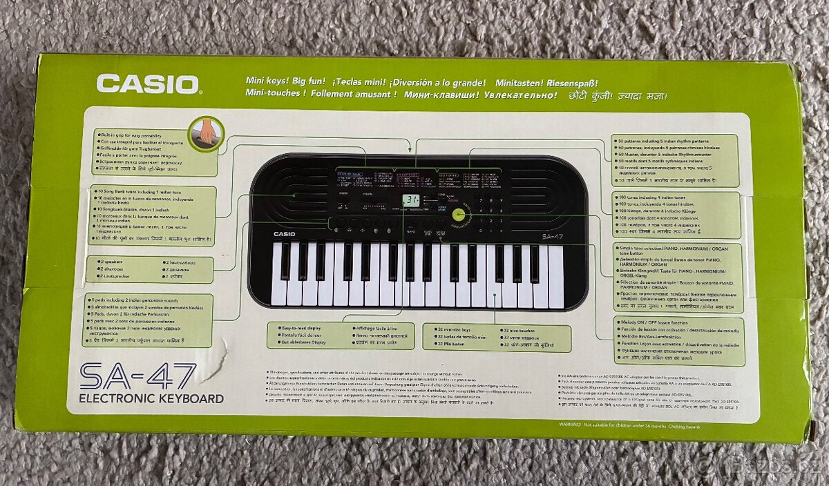 Klávesy Casio SA-47 - 5