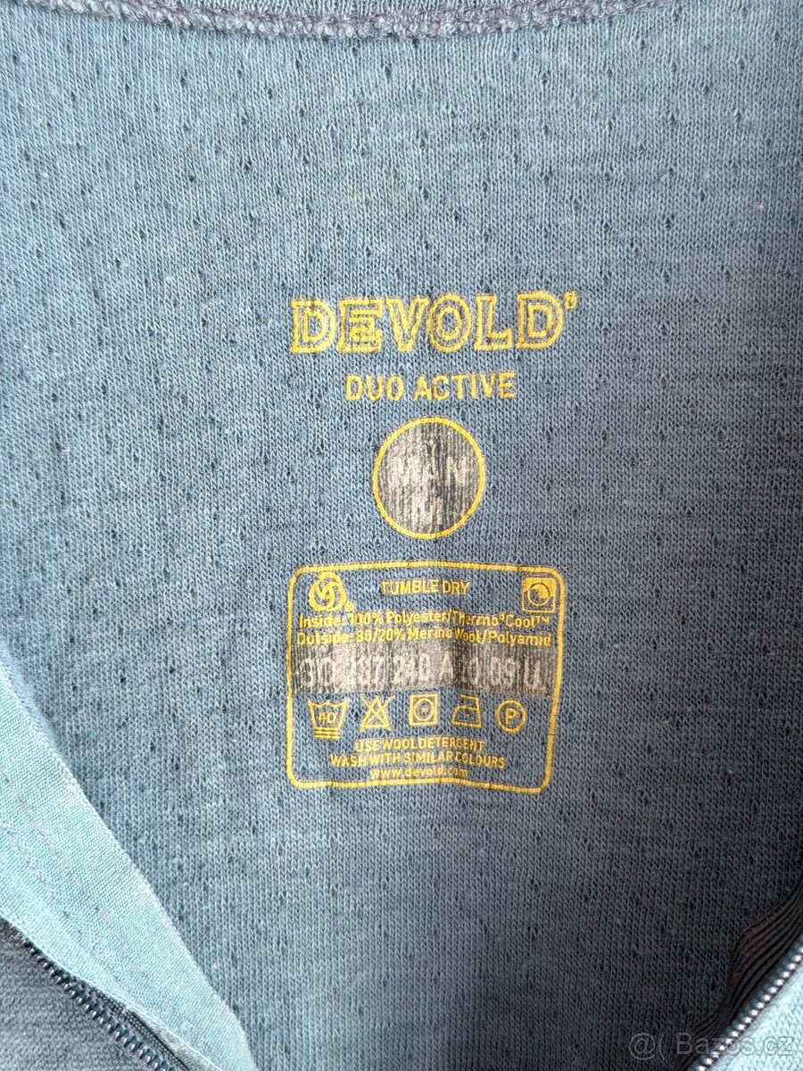Rolák Devold Duo Active Merino 205 Zip Neck Man M Blue - 5