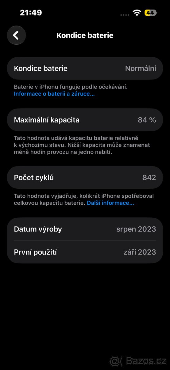 iphone 15 128gb stav jako nový - 5