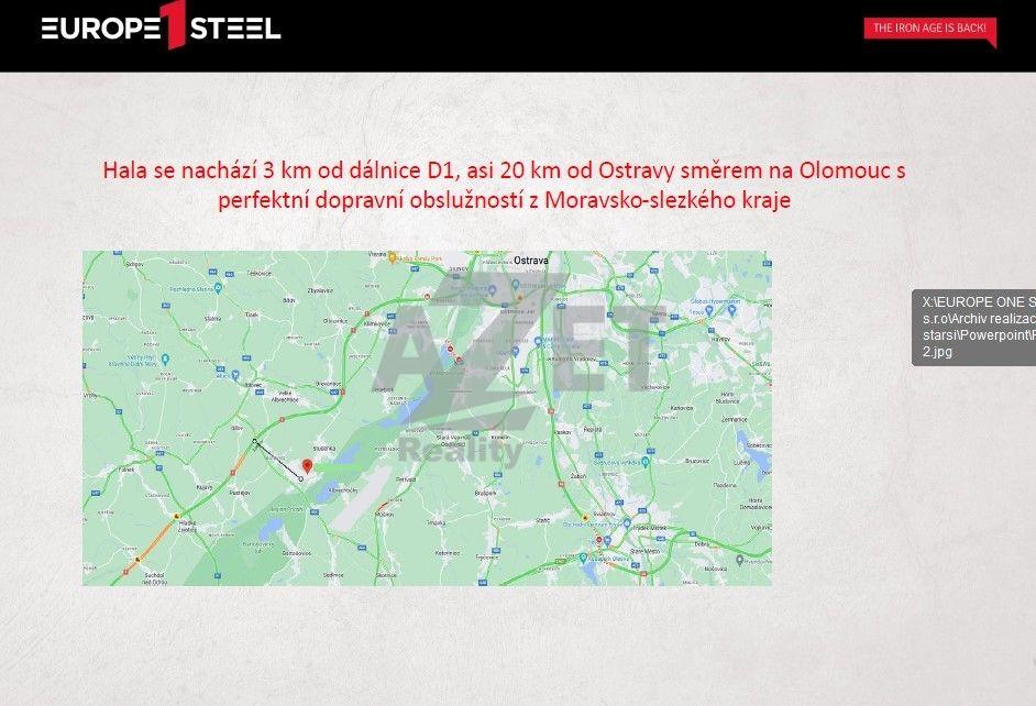 Pronájem výrobní a skladovací haly, prostoru 800 m2, Studénk - 5