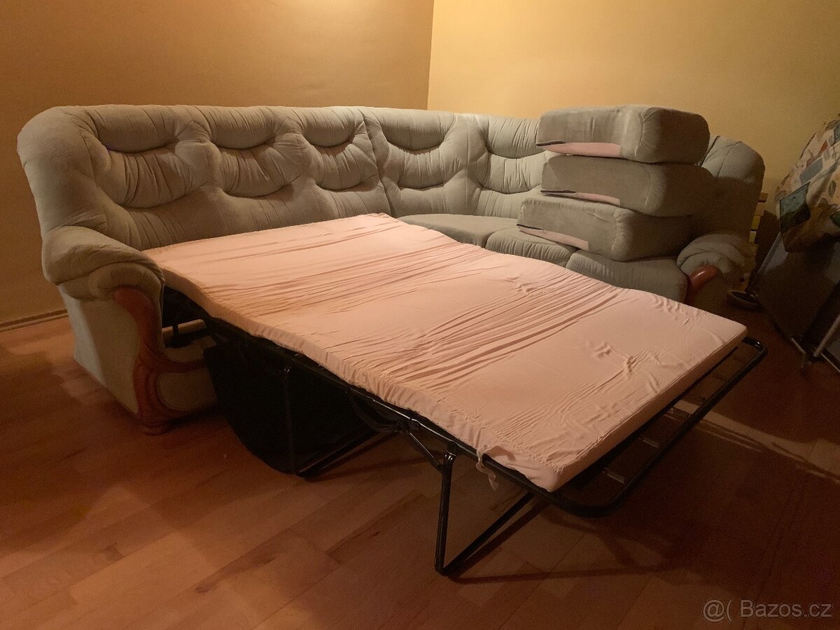 Rohová sedací souprava s rozkladem - 5