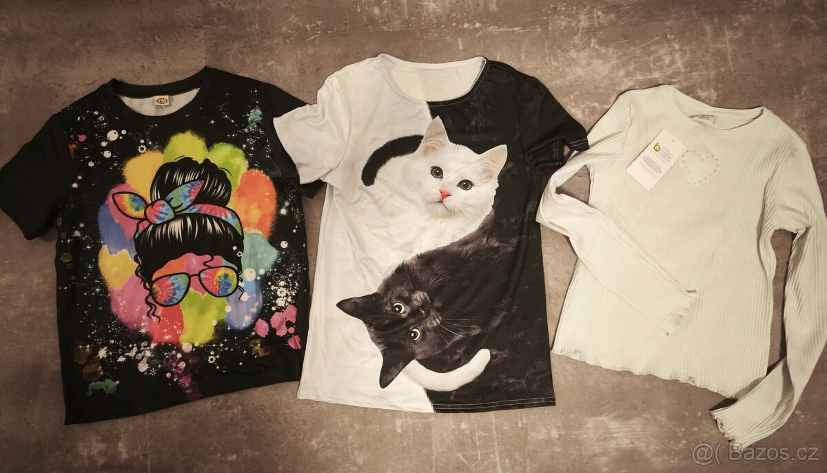 Velký balík dívčího oblečení 7-8 let, cca 80ks/13Kc za kus - 5