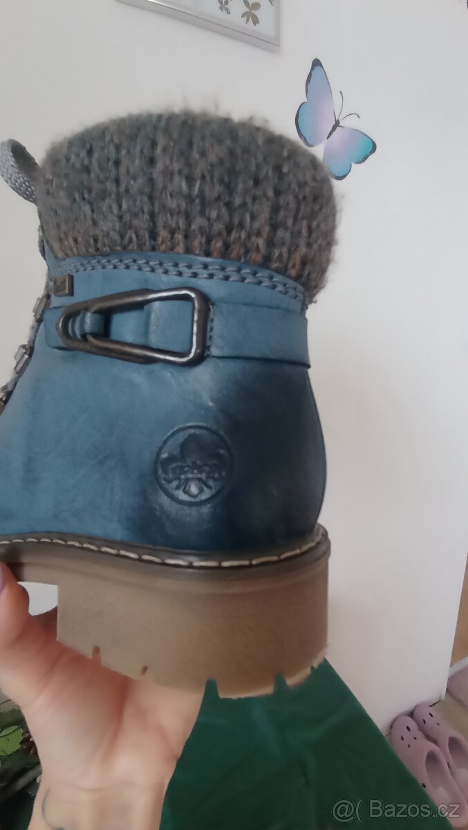 Modré Riker dámské s kožíškem - 5