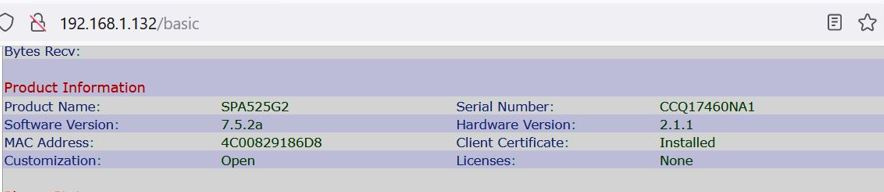 IP telefon Cisco SPA525G2 - 5
