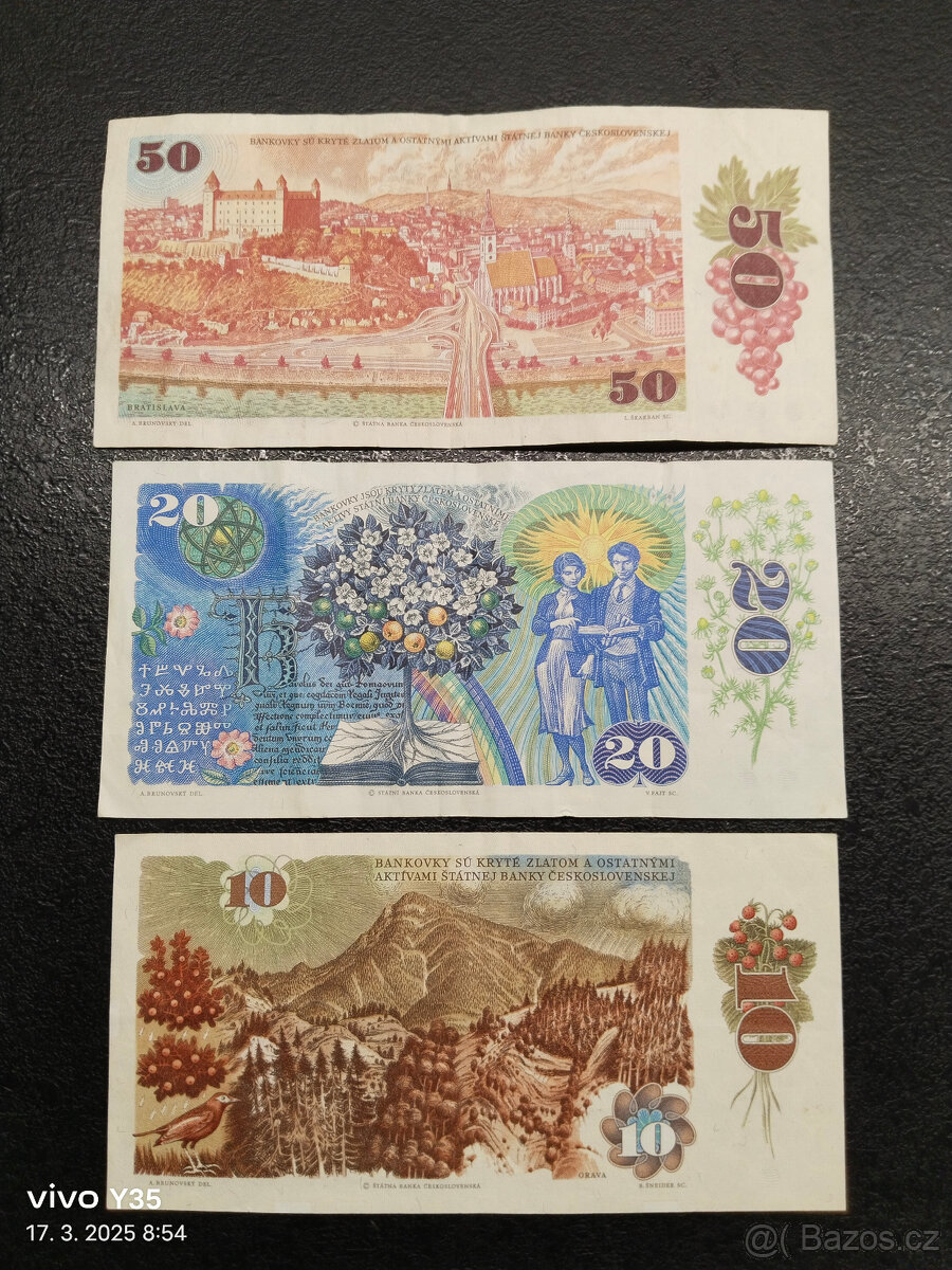 Bankovky Československo 1985 - 1988 - 5