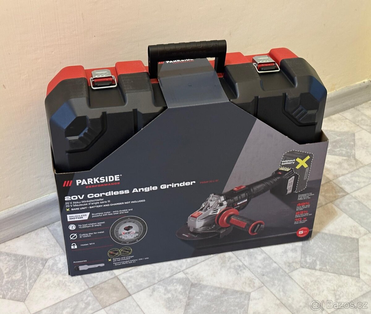 Aku úhlová bruska PWSAP 20-Li G7 - Parkside Performance - 5