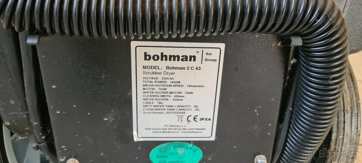 Podlahový mycí stroj Bohman 2C 43 - 5