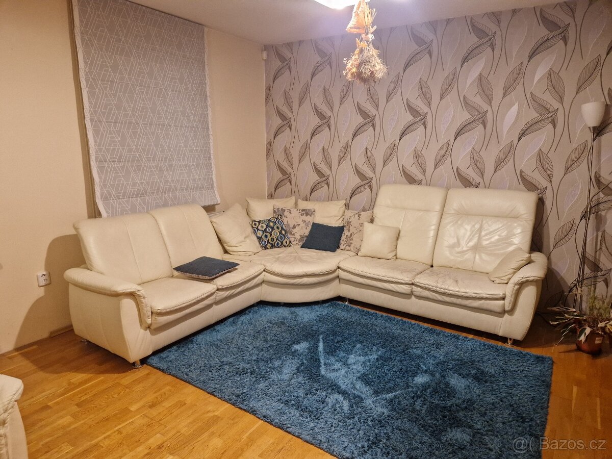 Kožená sedací souprava s křeslem - 5