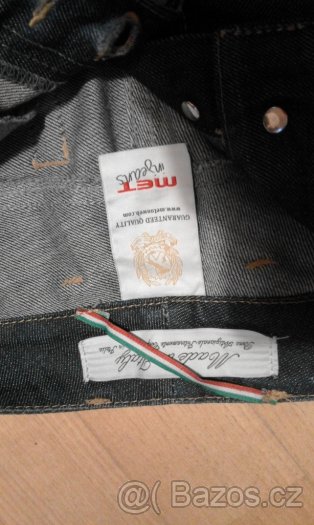 tmavě modré džíny zn. MET IN JEANS - 5