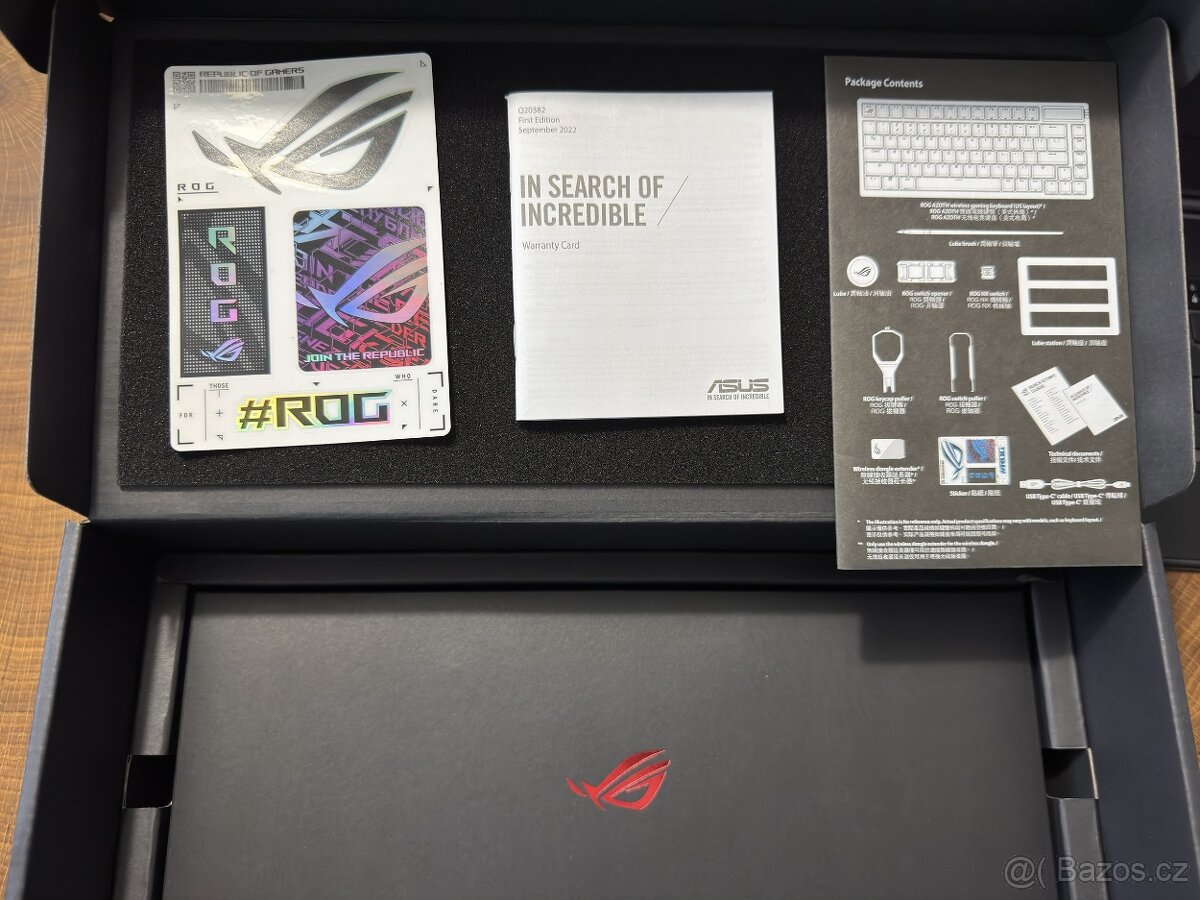Asus ROG Azoth, herní, 75%, NX RED, Hot-swap, RGB LED, - 5