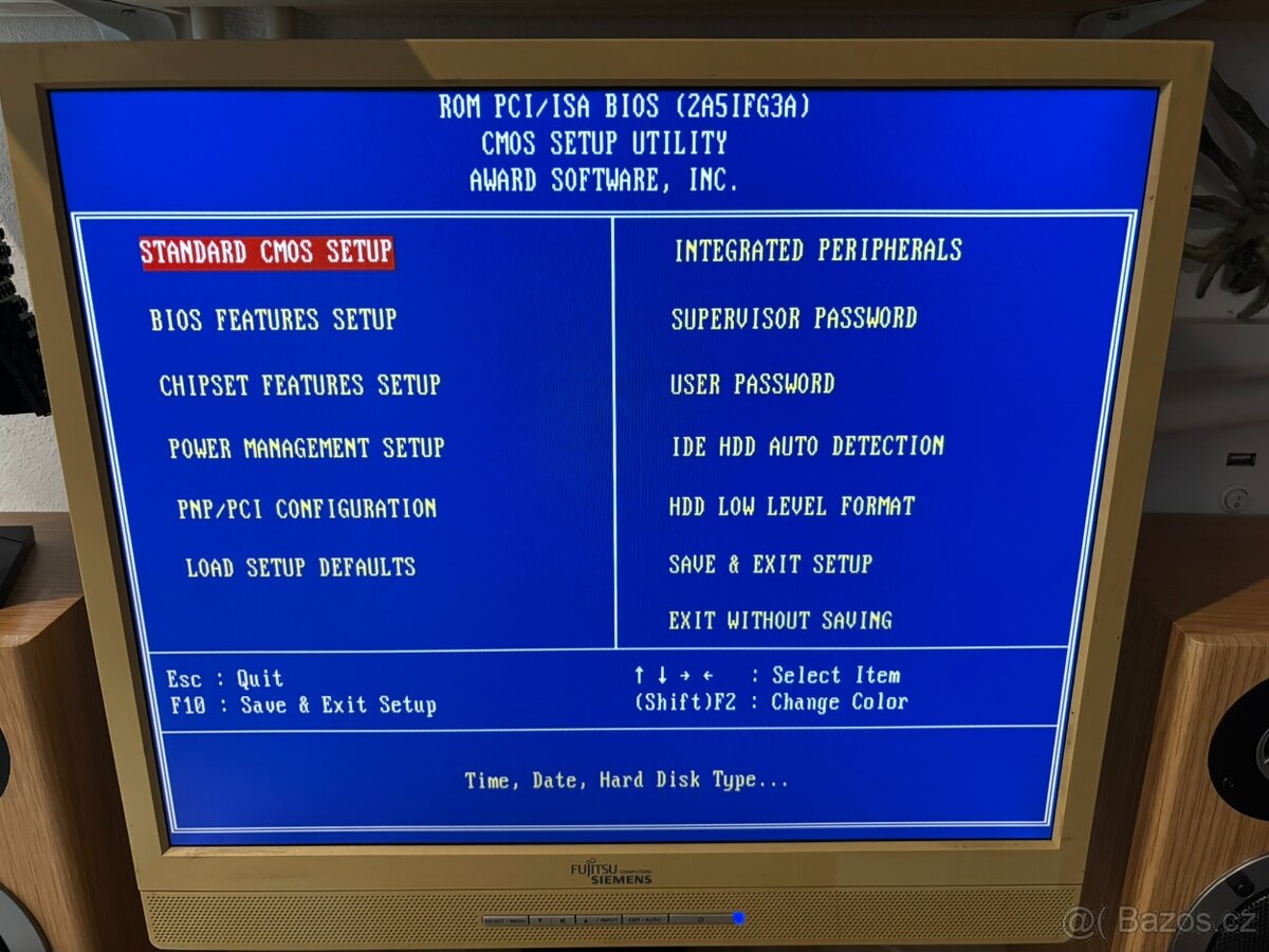 Funkční retro AT deska + CPU INTEL100 + 16MB RAM - 5
