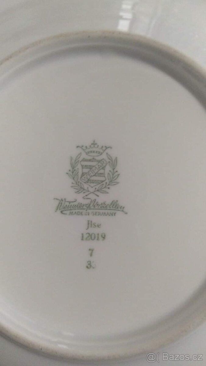 Stará porcelánová misa značky Weimar - 5