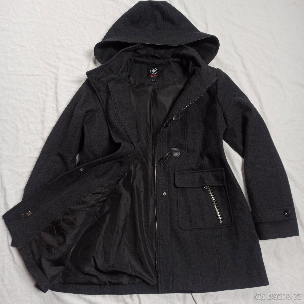 dámský vlněný zimní kabát eur 44 TOP STAV - 5
