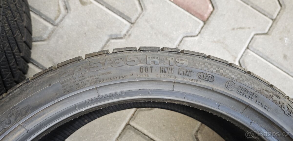 Zimní pneu R19 Continental dvourozměr BMW M2+; 265/35 245/35 - 5