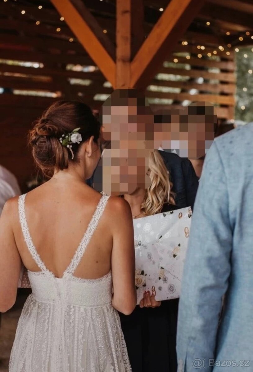 Svatební šaty vel. 36-38 - 5