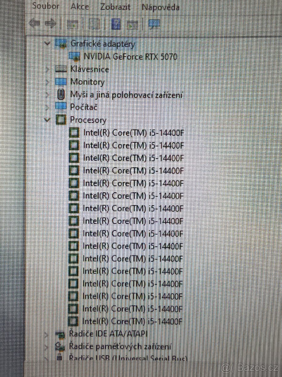 Nové herní PC i5 14400f/RTX 5070/32DDR5/2TB SSD/win 11 - 5