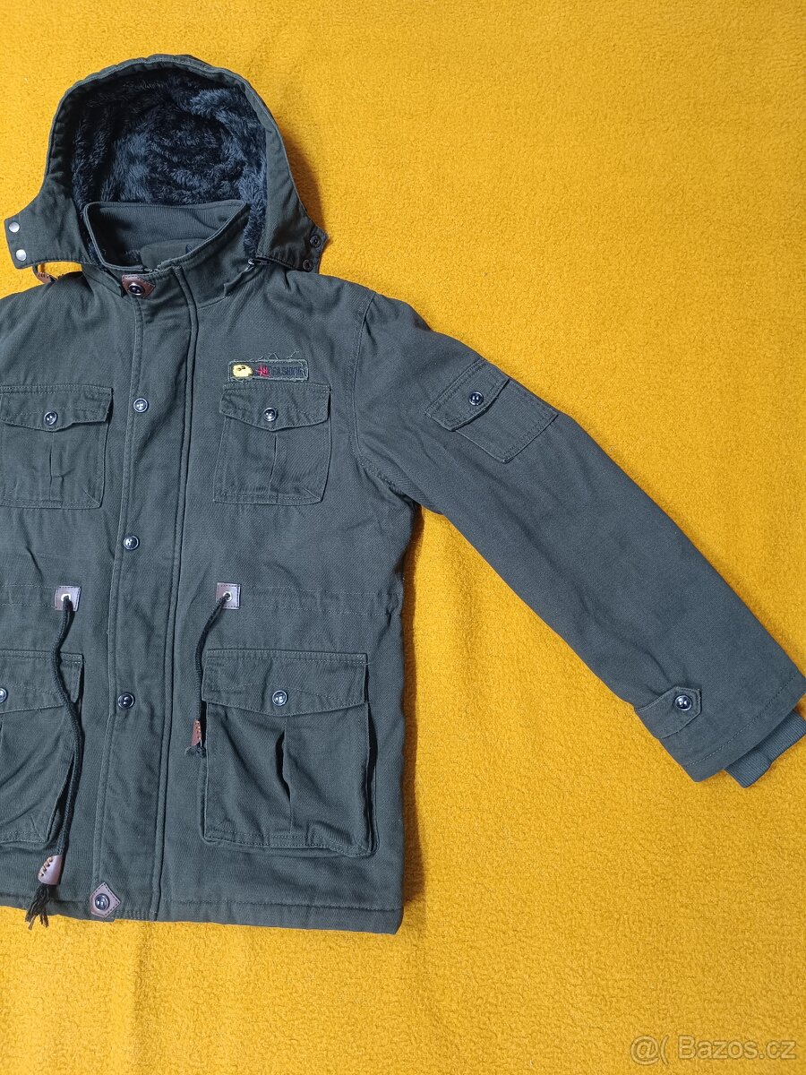 Zimní vojenská bunda s kožíškem - 5