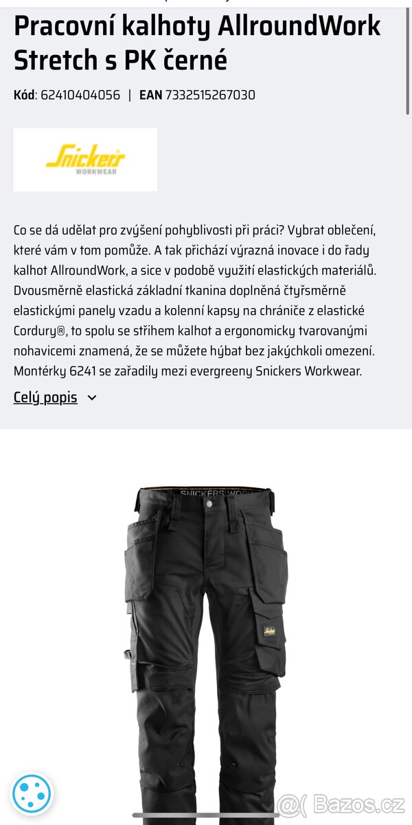 Pracovní kalhoty Snickers Workwear - 5