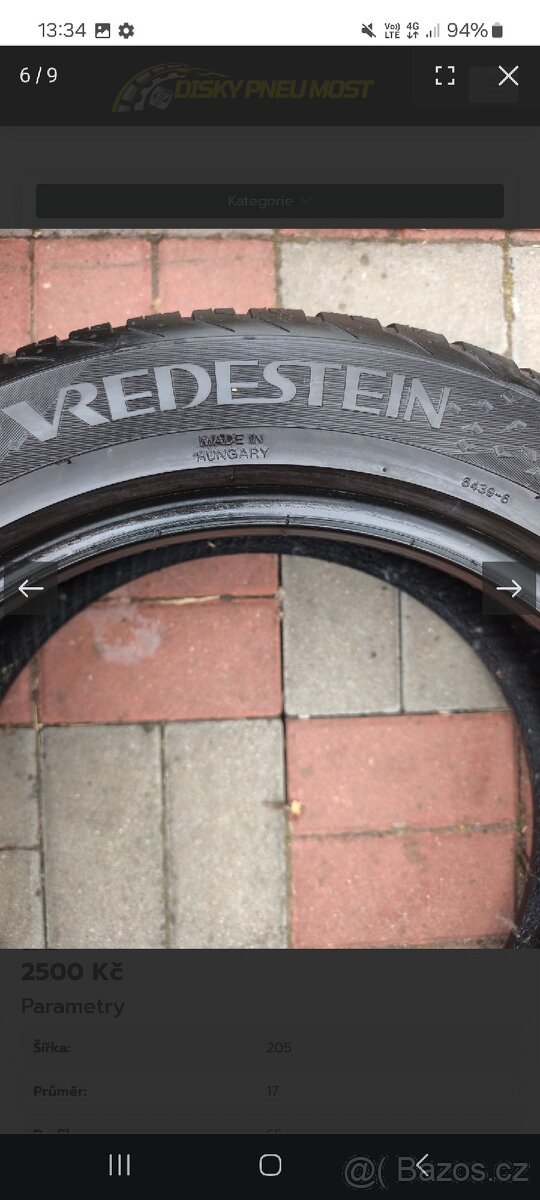 205/55R17 95V 7MM VREDESTEIN 2019 - 5