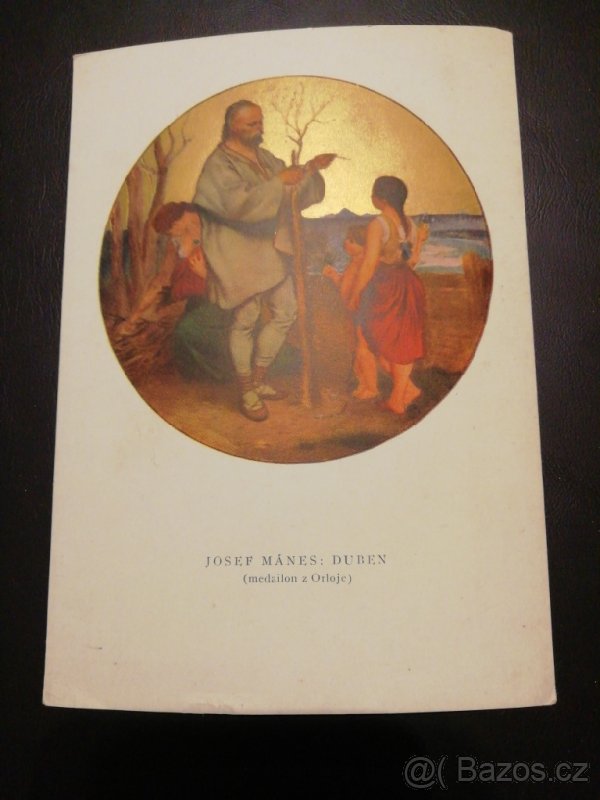 Pohlednice s kresbami - malíř Josef Mánes - 5