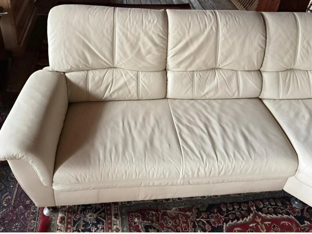 Rohová kožená sedací souprava, 3302 - 5