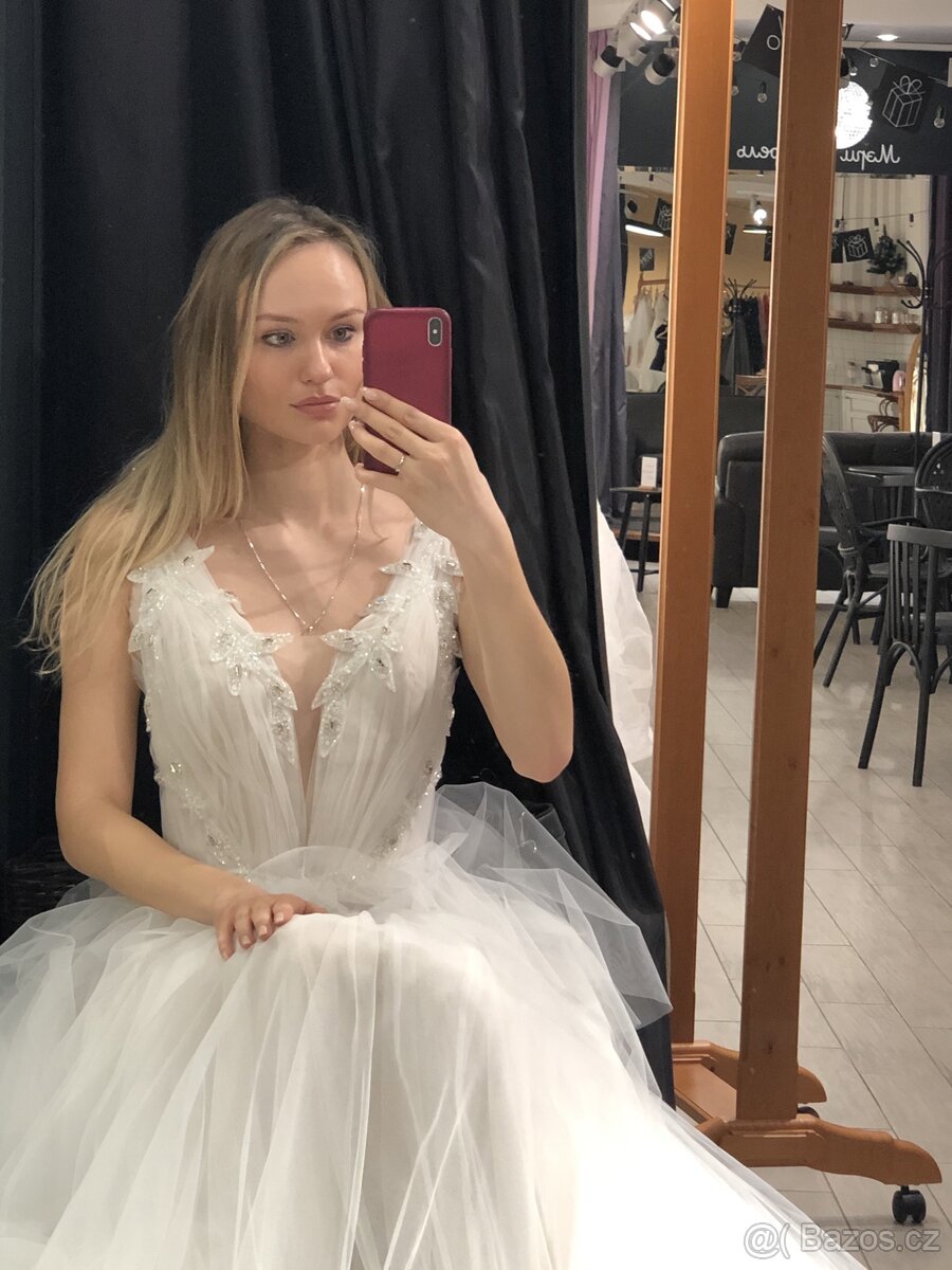 Svatební šaty, vel. 36 - 5