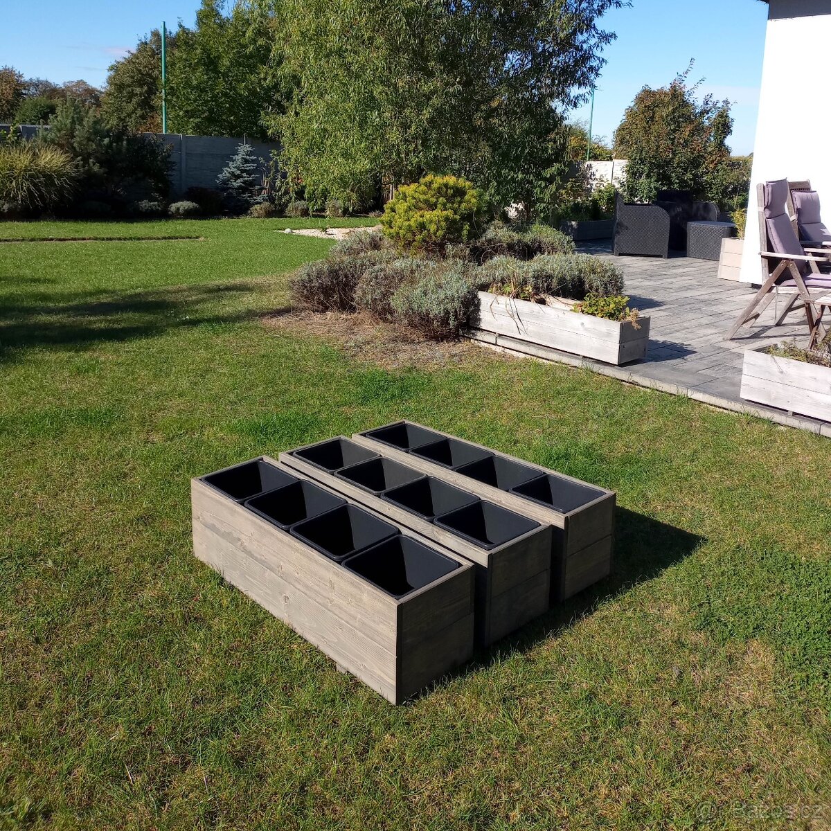 Dřevěné truhlíky 105cm - 5