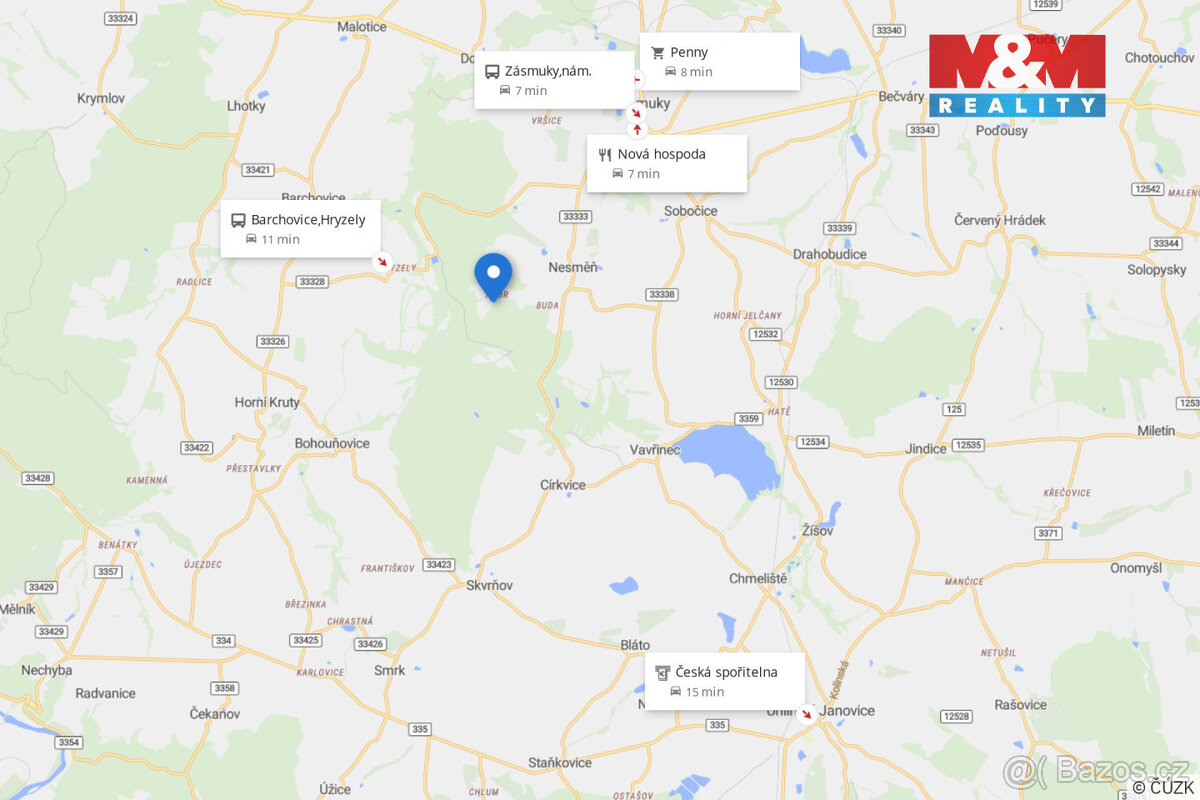 Pronájem pastviny, 5259 m², Zásmuky - 5
