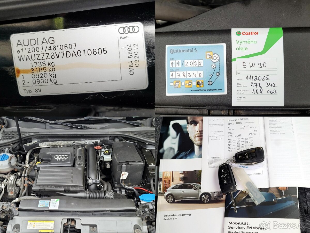 Audi A3, 1,4 TFSi NOVÉ ROZVODY, SERVISNÍ KNÍŽKA, EA211 - 5