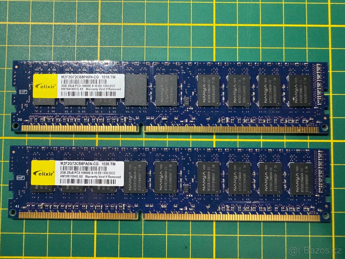 DDR3 1333MHz ECC 1x4GB 2x2GB 5x1GB - 5