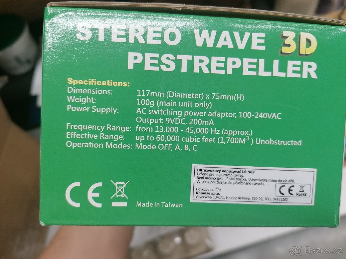 3D prostorový ultrazvukový odpuzovač na kuny - 5