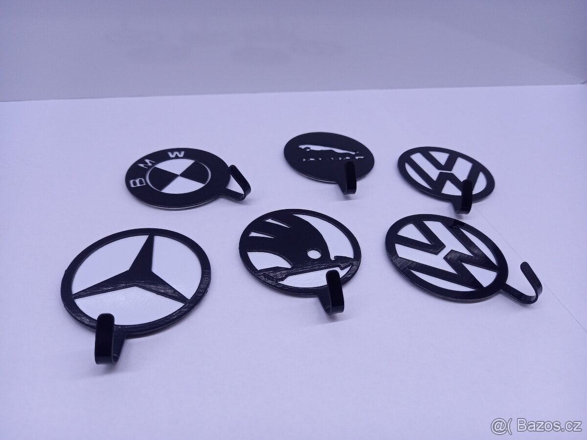 Mini věšáčky na klíče s logem 5cm - 5