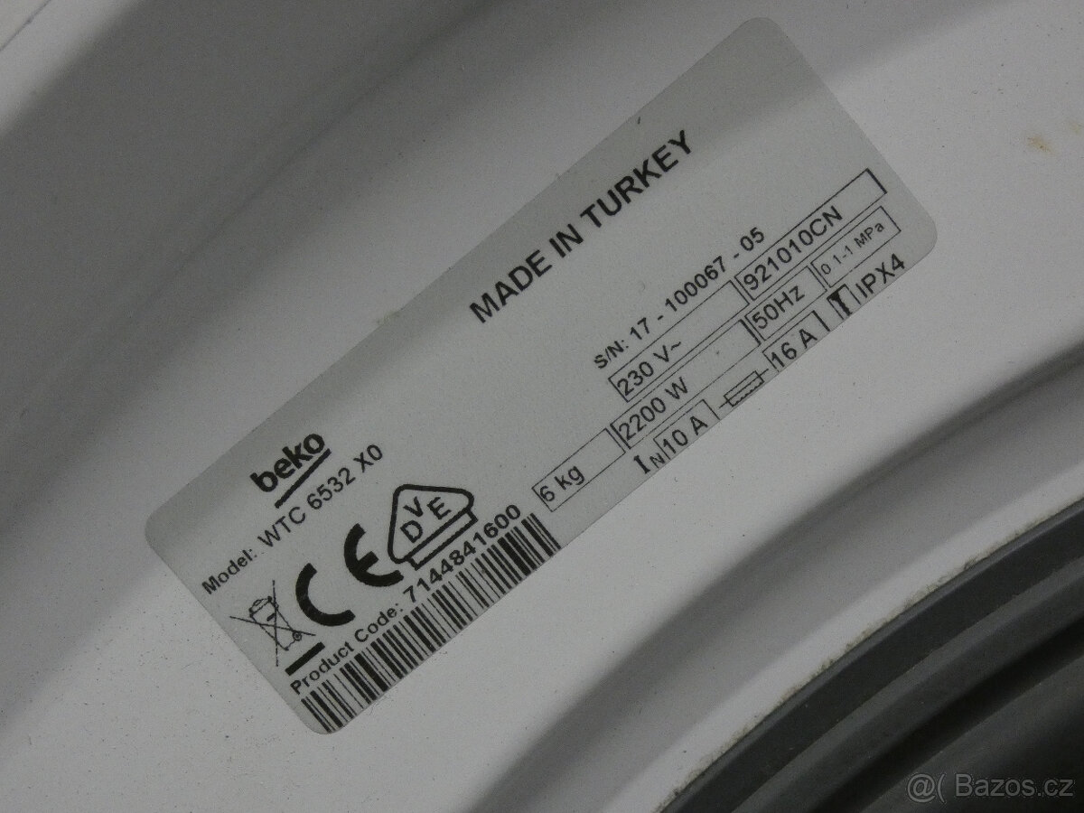 Použitá pračka BEKO WTC6532X0 se zárukou - 5