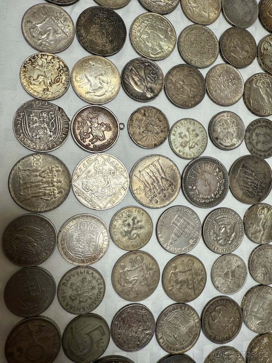 Velká sbírka stříbrných mincí - 5