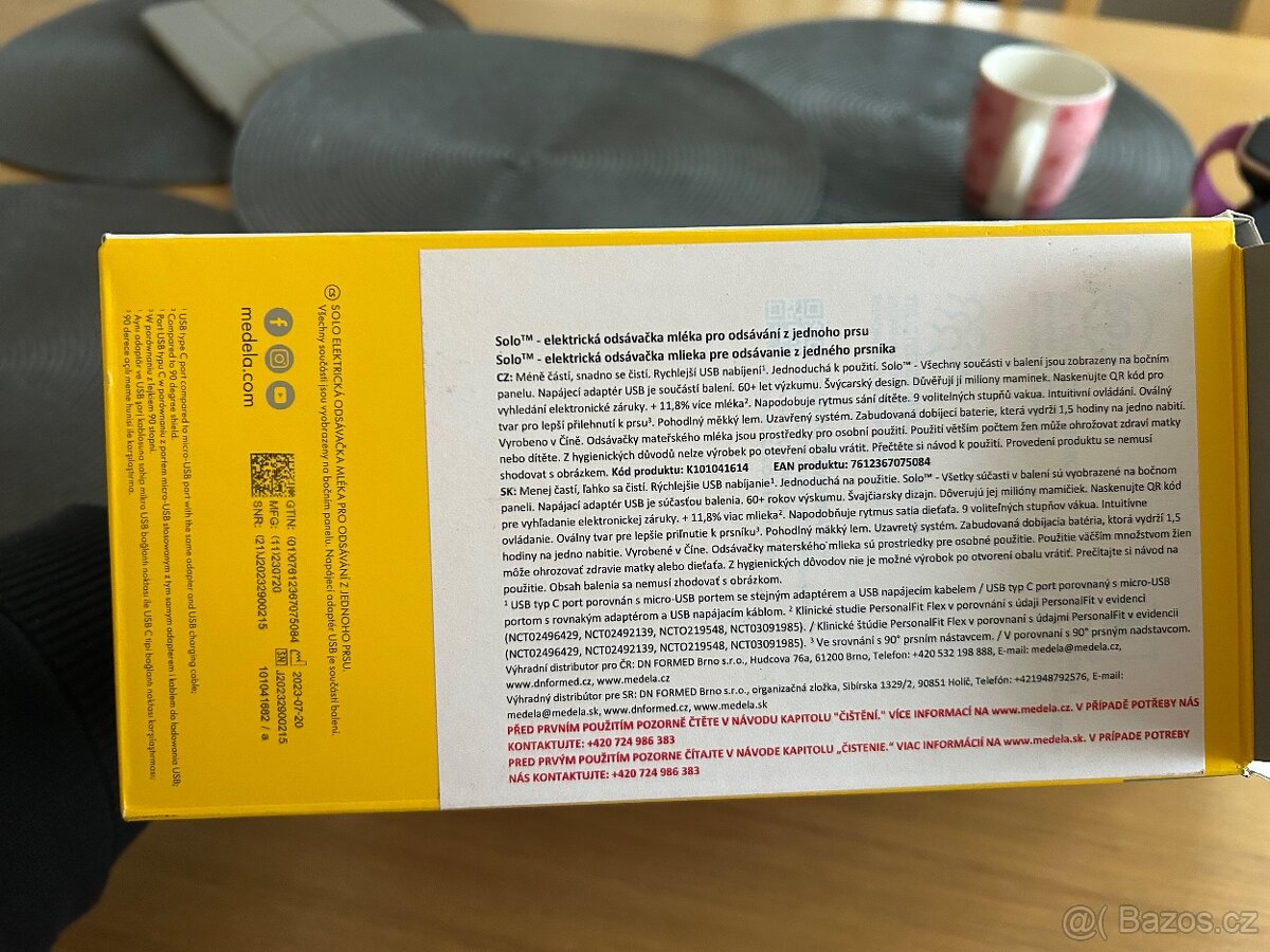 Odsávačka mléka Medela Solo - 5