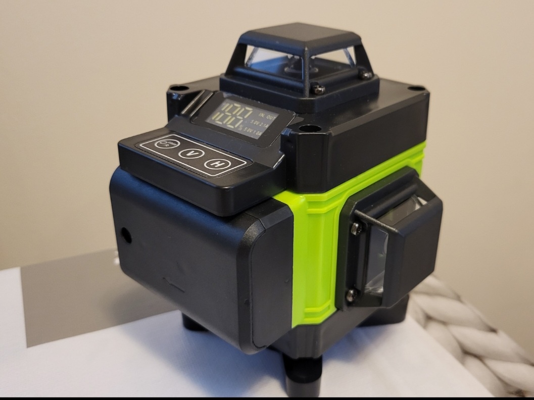 Samonivelační křížový laser 4x 360°, 16linií + 2ks baterií - 5